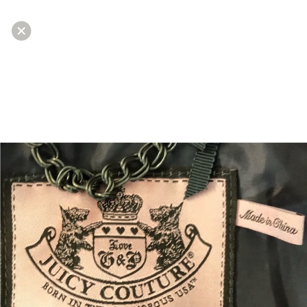 Juicy Couture Women’s Hooded Full Zip Puffer Down Jacket Removable Fur Sz. M - Picture 8 of 13